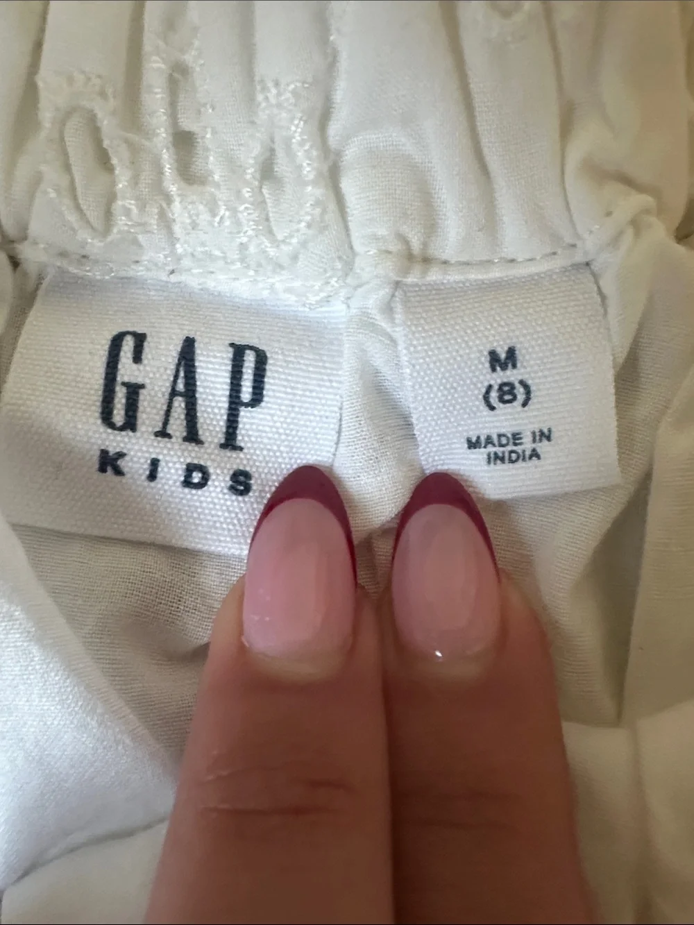 GAP Kids White Eyelet Top & Tiered Skirt Set